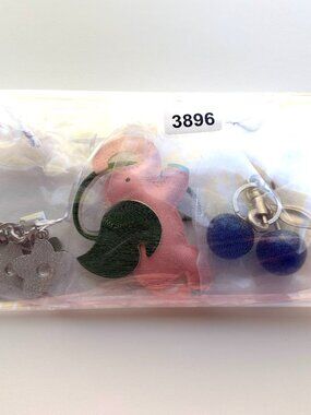 3896 BAG CHARM KEYCHAIN BAG DECOR BAG TAG BUNDLE SET